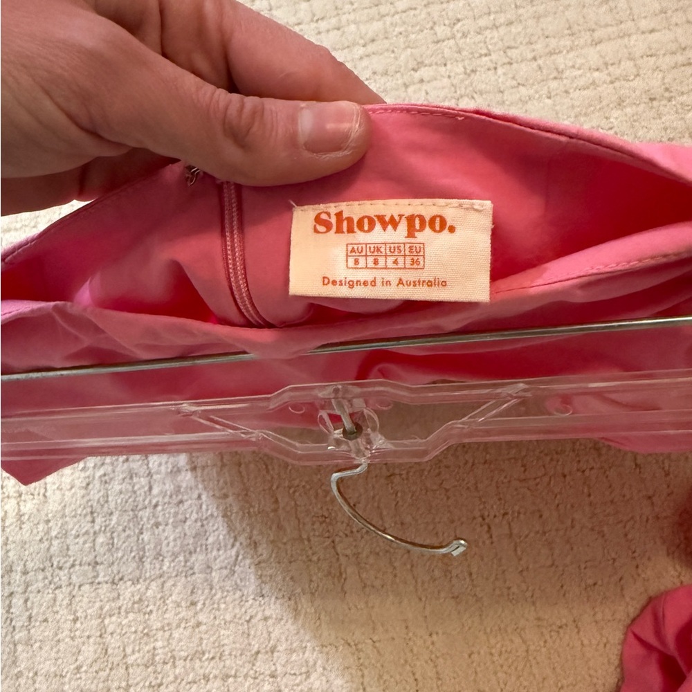 Showpo Pink Mini Skirt - Ruffle Hem - Picture 4 of 7